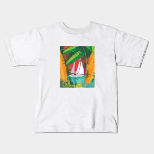 Sailing Delos Kids T-Shirt